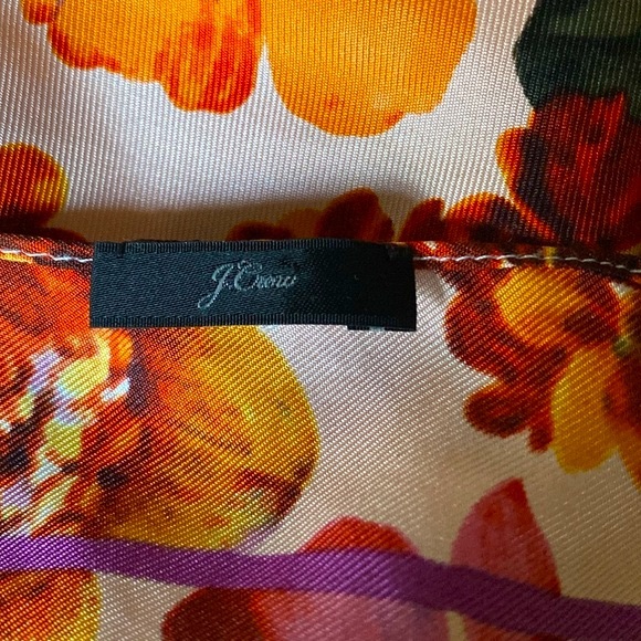 J. Crew Floral Scarf - Picture 3 of 4